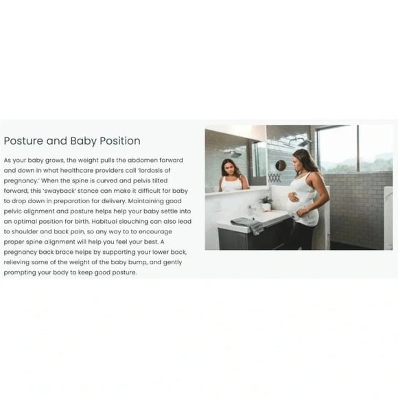 Motif Medical Pregnancy Support Band Medium White • New in Package! - Picture 2 of 8